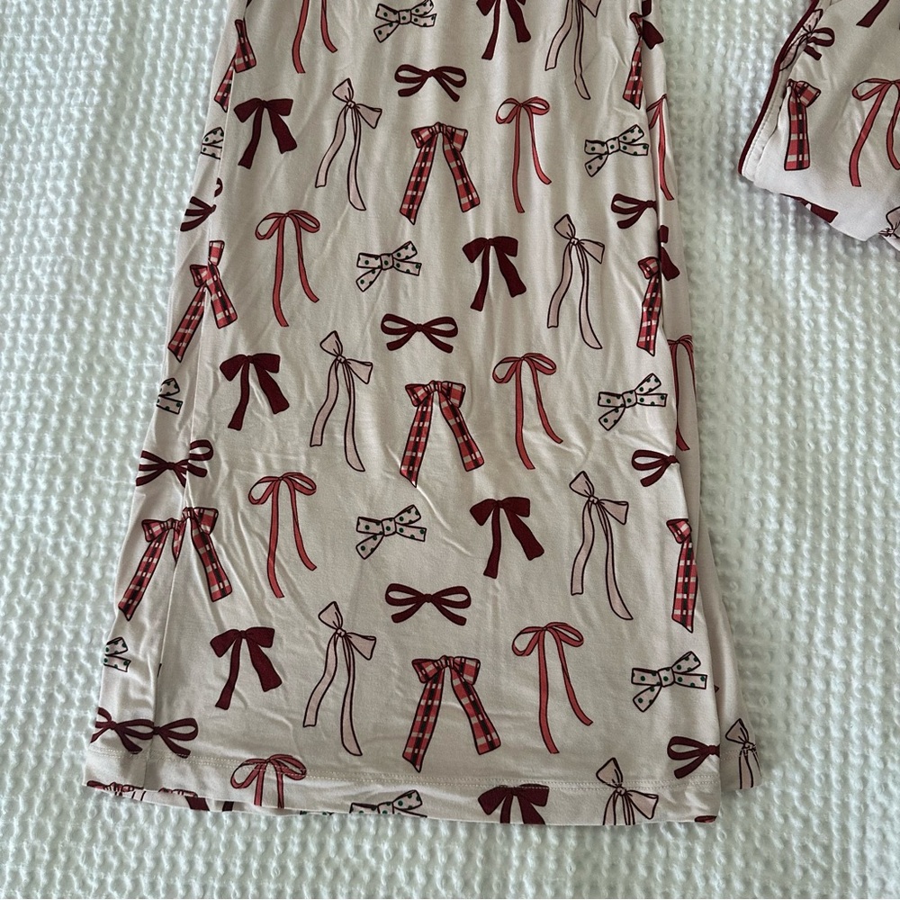 In My Jammers Bow Print Pajama Set - Picture 7 of 8